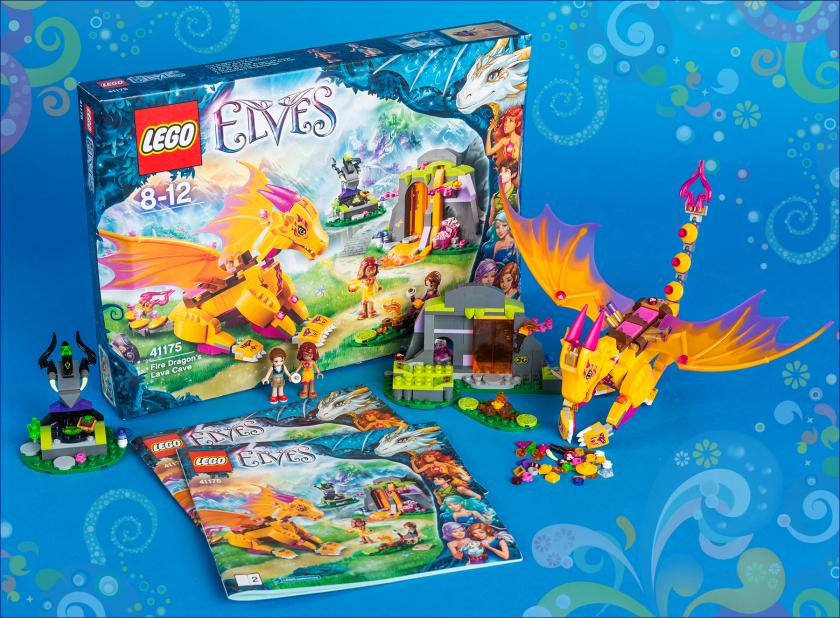 ФОТООБЗОР НАБОРА LEGO ELVES 41175 FIRE DRAGON'S LAVA CAVE
